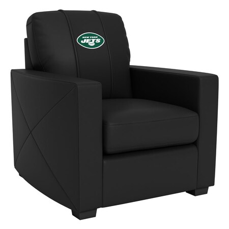 Dreamseat Silver Club Chair with New York Jets Primary Logo XZ7759002CHCDBK-PSNFL21015